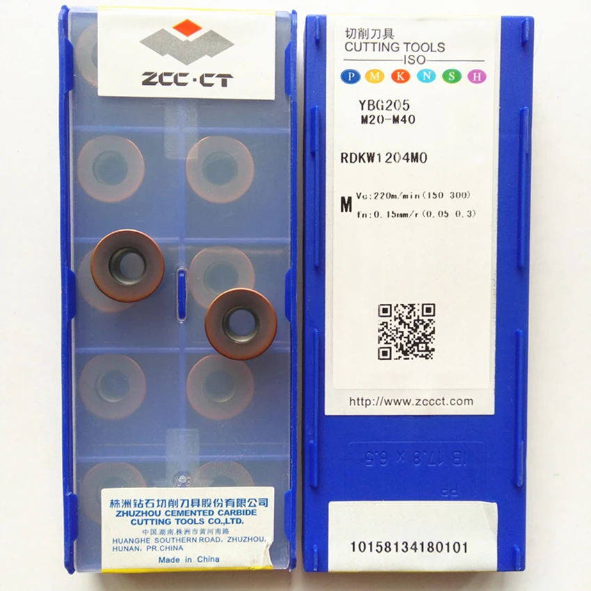 

ZCC.CT RDKW1204MO YBG205 CNC carbide inserts 10PCS/BOX