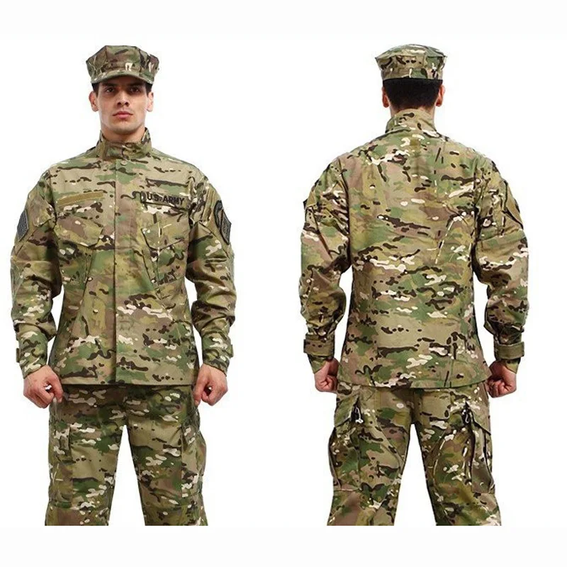 WW2 ACU CP мужской армейский Камуфляжный комплект с длинными рукавами хорошее