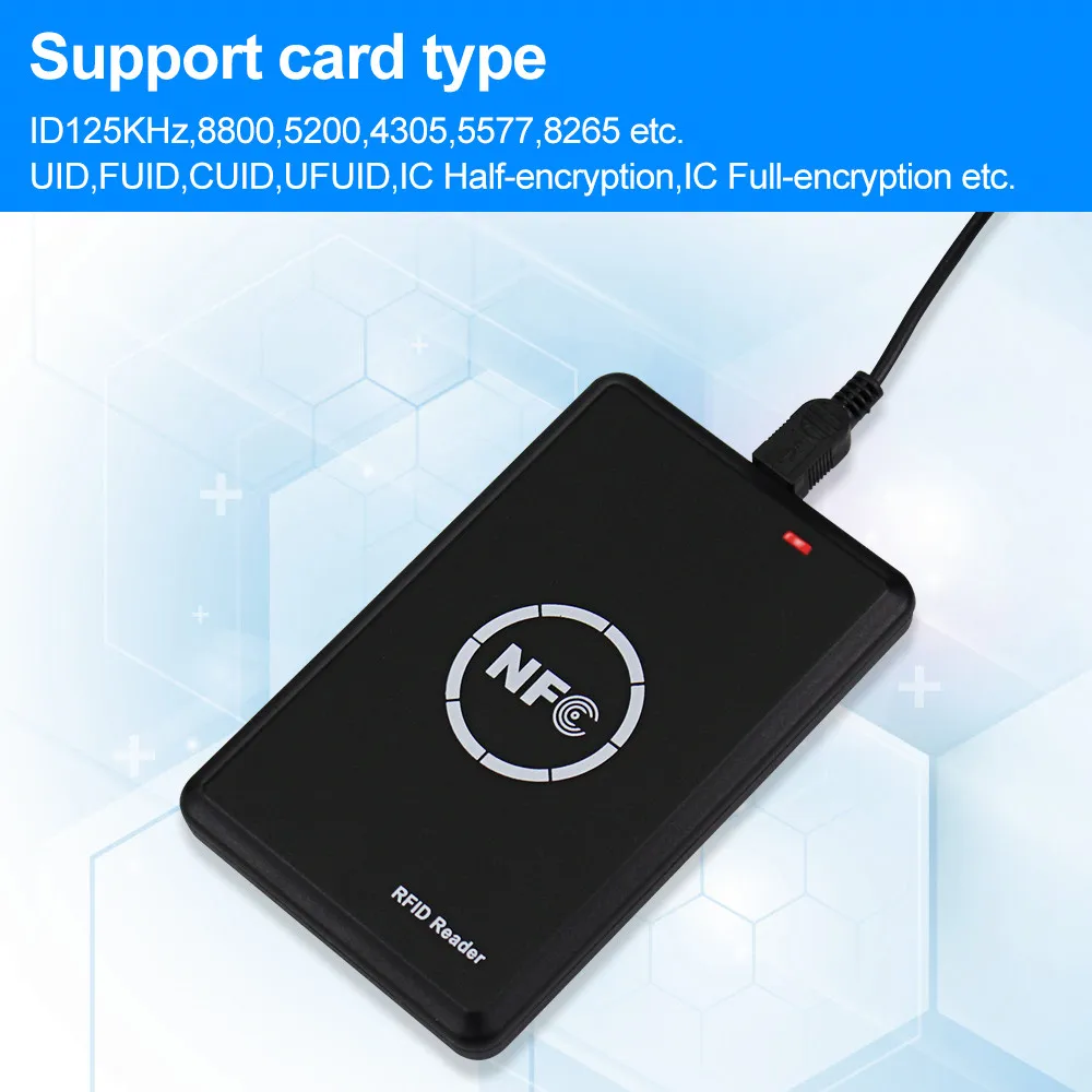 RFID-дупликатор 125 кГц 13 56 МГц USB UID ID IC T5577 EM4305 | Безопасность и защита