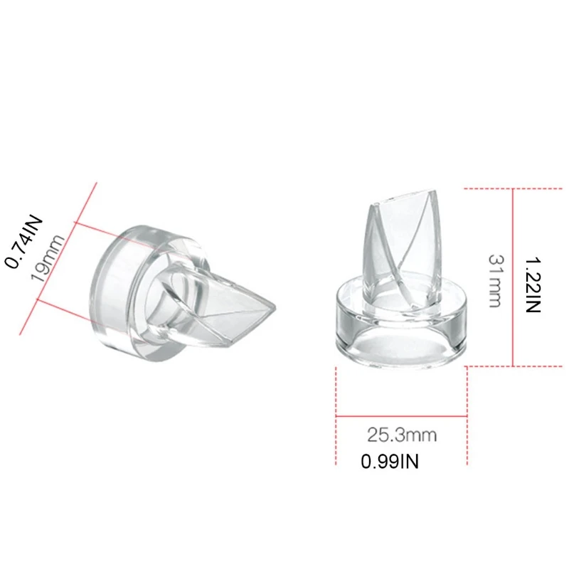 Buy OOTDTY 5 Pcs Silicone Duckbill Valves Electric Breastpump Parts Baby Feeding Nipple Pump Replacement Accessories on
