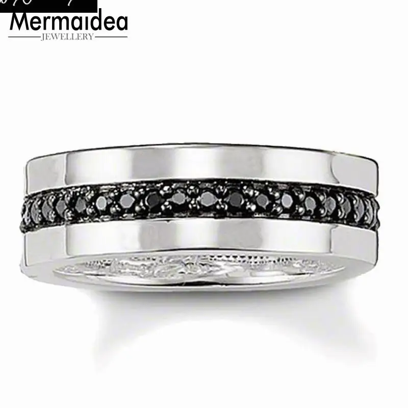 Кольца вечности циркониевые посеребренные подарочные украшения для мужчин и