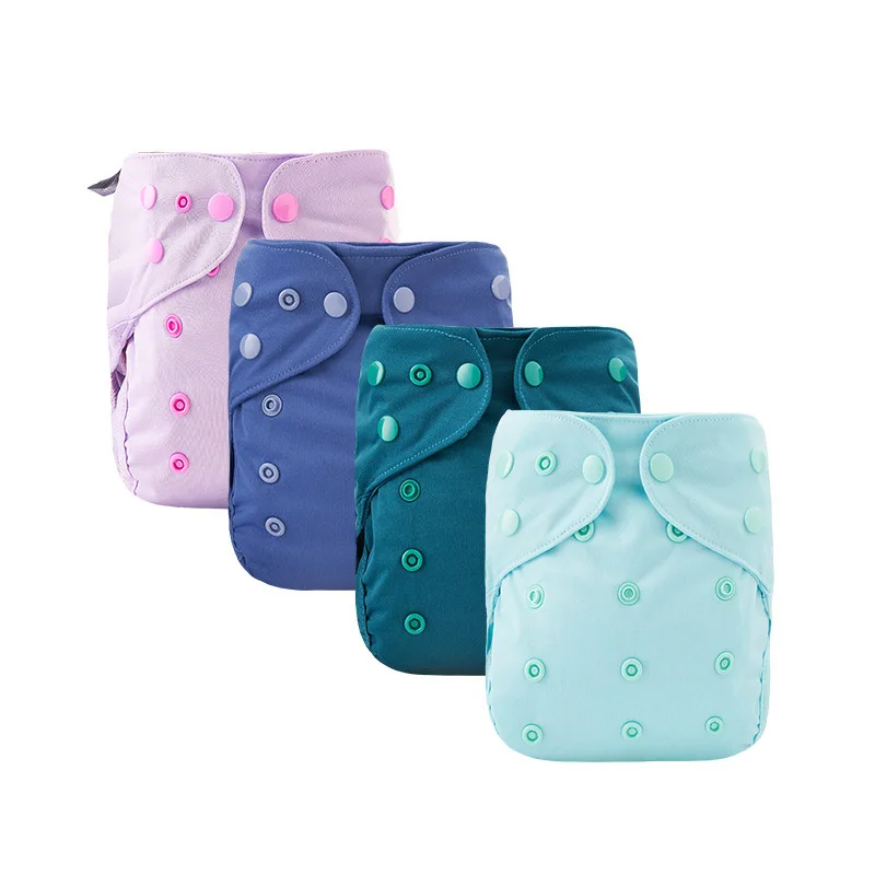 

Baby 3-15kg Adjustable Size Bamboo Fiber Inner Pocket Diaper Insert Baby Reusable Cloth Diaper Nappies With Double Leg Gusset