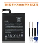 Сменный аккумулятор BM39 для Xiaomi Mi 6 Mi6 MCE16, аккумуляторная батарея для телефона 3350 мАч