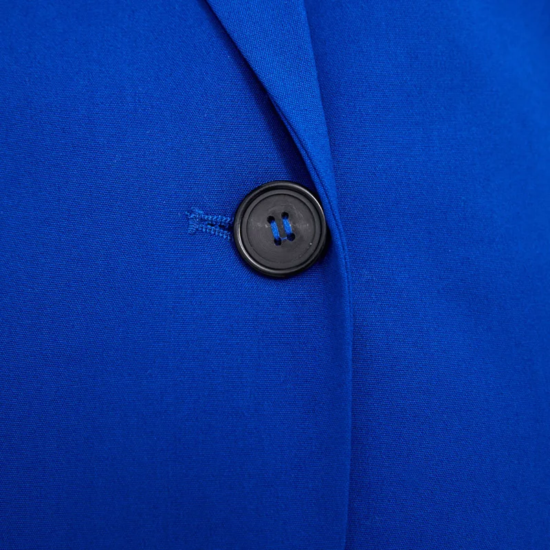 Женский классический костюм ZOEPO элегантный пиджак с длинным рукавом и воротником