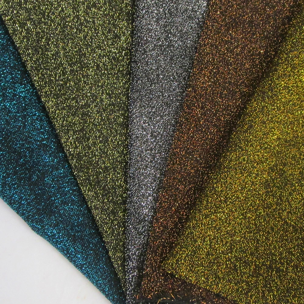 Роскошное вечернее платье 1 ярд блестящая эластичная ткань из спандекса