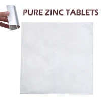new 99 9 pure zinc plate mayitr zinc zn sheet plate 100mmx100mmx0 2mm for science lab accessories