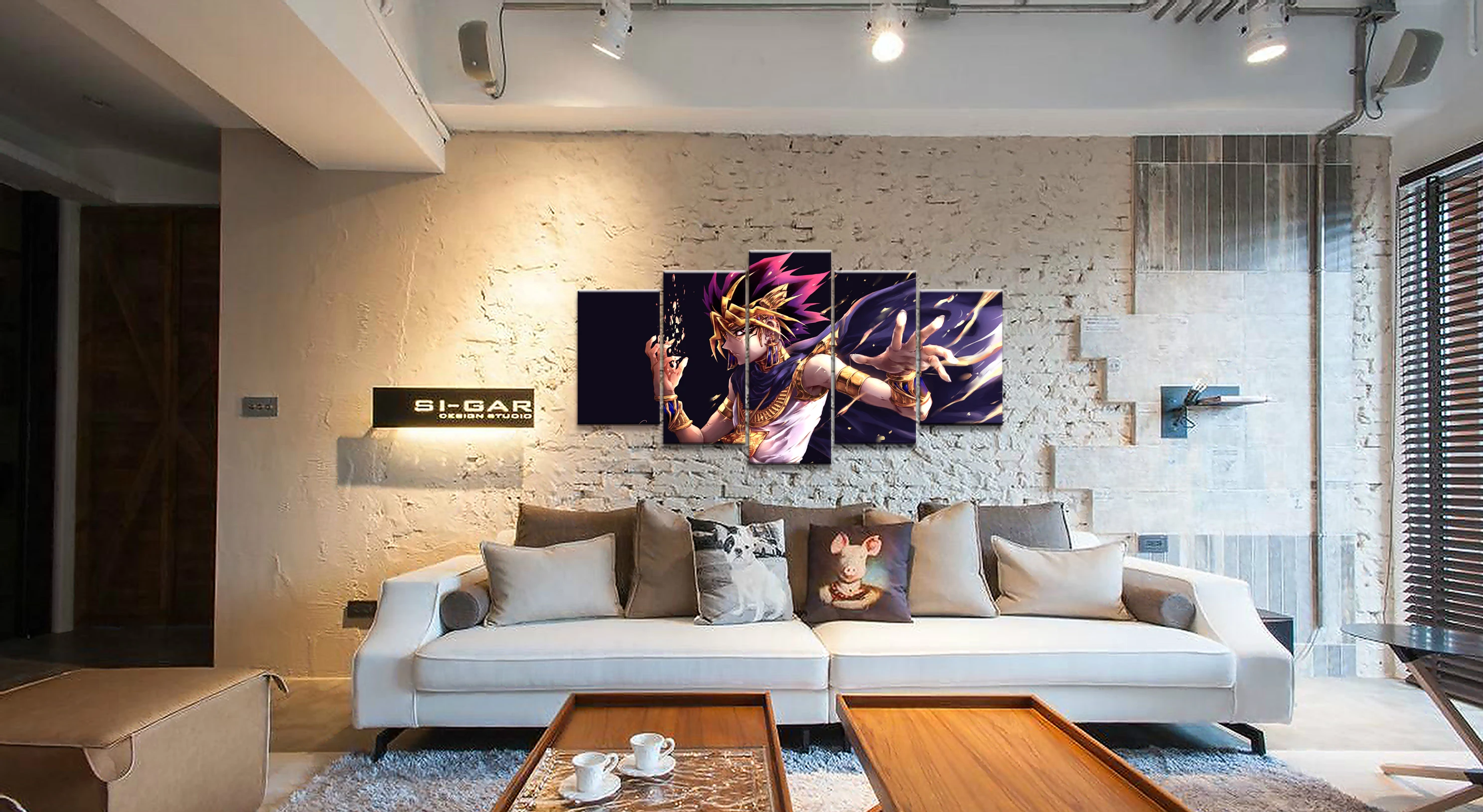 Home Decor Modular Canvas Picture 5 Piece Duel Monsters Animation Art Painting Poster Wall For Wholesale | Дом и сад