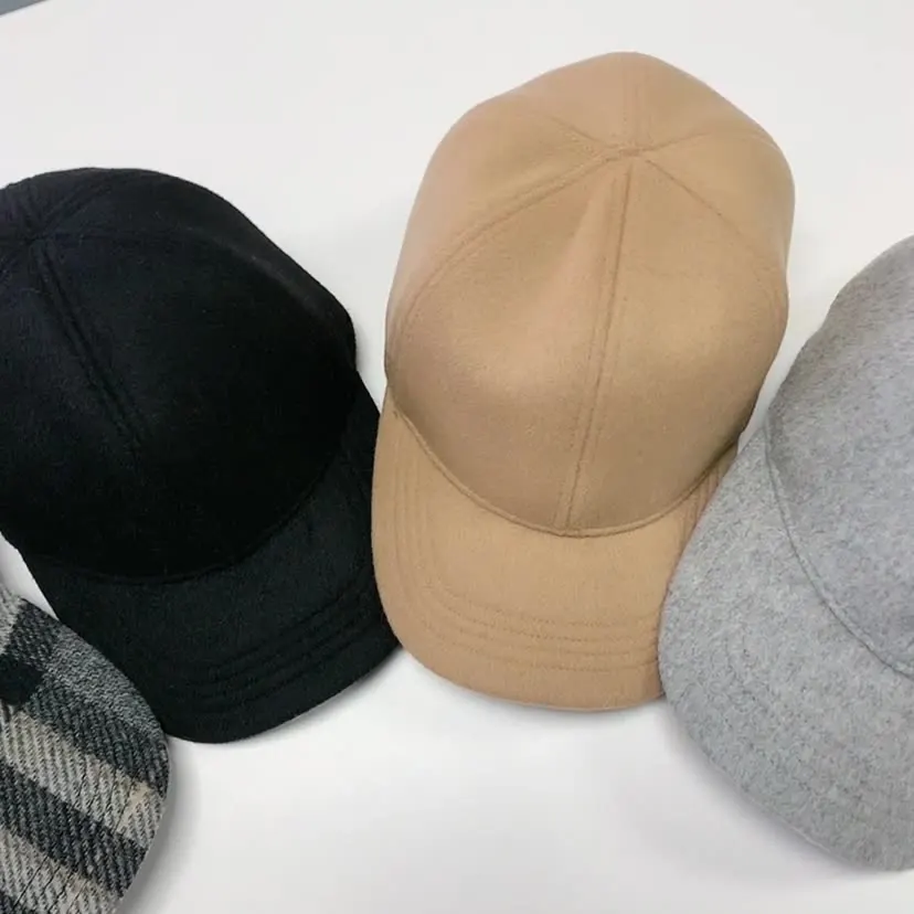 Женская шерстяная бейсболка модная Регулируемая Солнцезащитная Повседневная