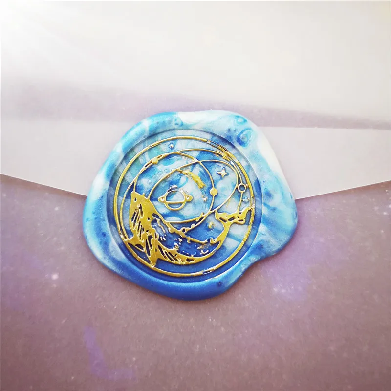 Штамп голова галактического Кита мечтательное небо Ретро деревянный штамп