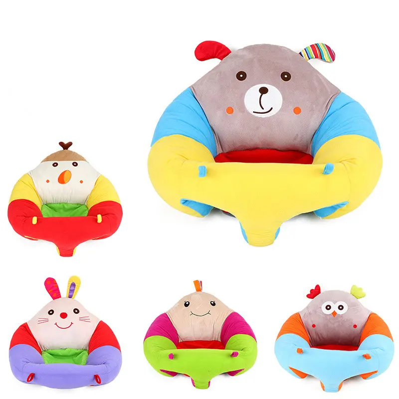 Детский плюшевый чехол для сидения с мультяшным рисунком малышей детский диван