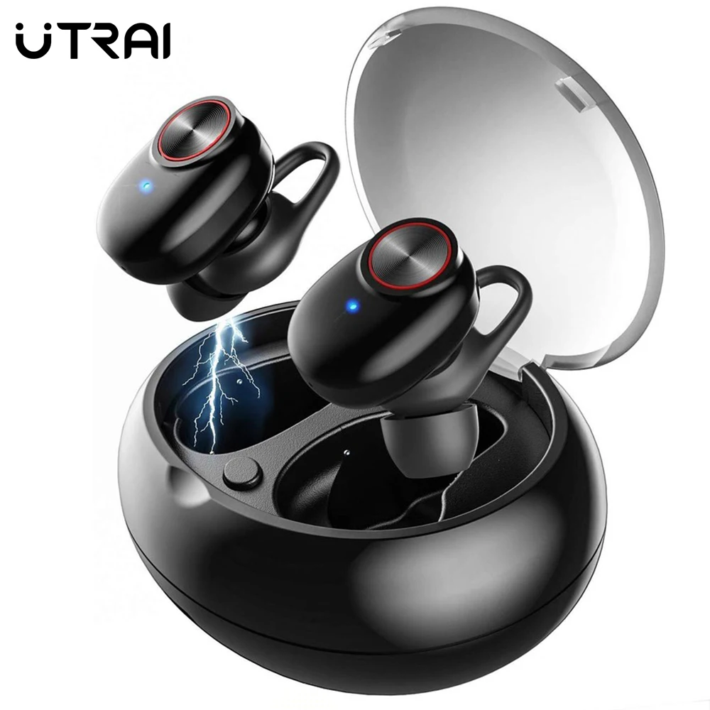 UTRAI беспроводные наушники Bluetooth 5 0 туры стерео гарнитура TWS HIFI бас с микрофоном