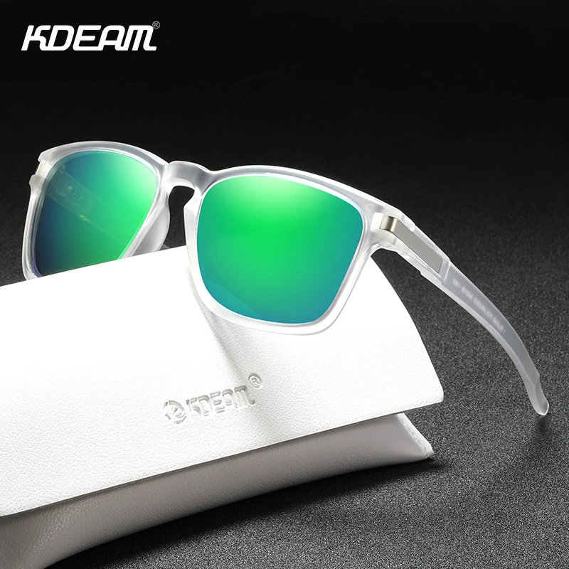 Женские солнцезащитные очки KDEAM поляризационные среднего и большого размера в