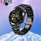 Часы наручные LIGE мужские с сенсорным экраном, Модные Смарт-часы с круглым экраном, влагозащита IP68, роскошные спортивные Смарт-часы для фитнеса