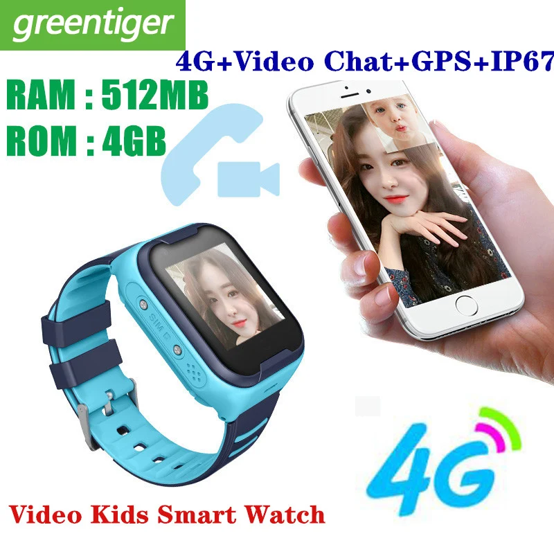 Смарт-часы Детские 4G sim-карты gps wifi камера дети телефон положение дети часы 1,4 дюймов сенсорный экран SOS смарт детские часы
