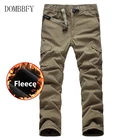 Мужские флисовые тактические брюки карго зимний двухслойный толстые теплые мешковатые брюки мужские уличные бегущие армейские брюки с карманами