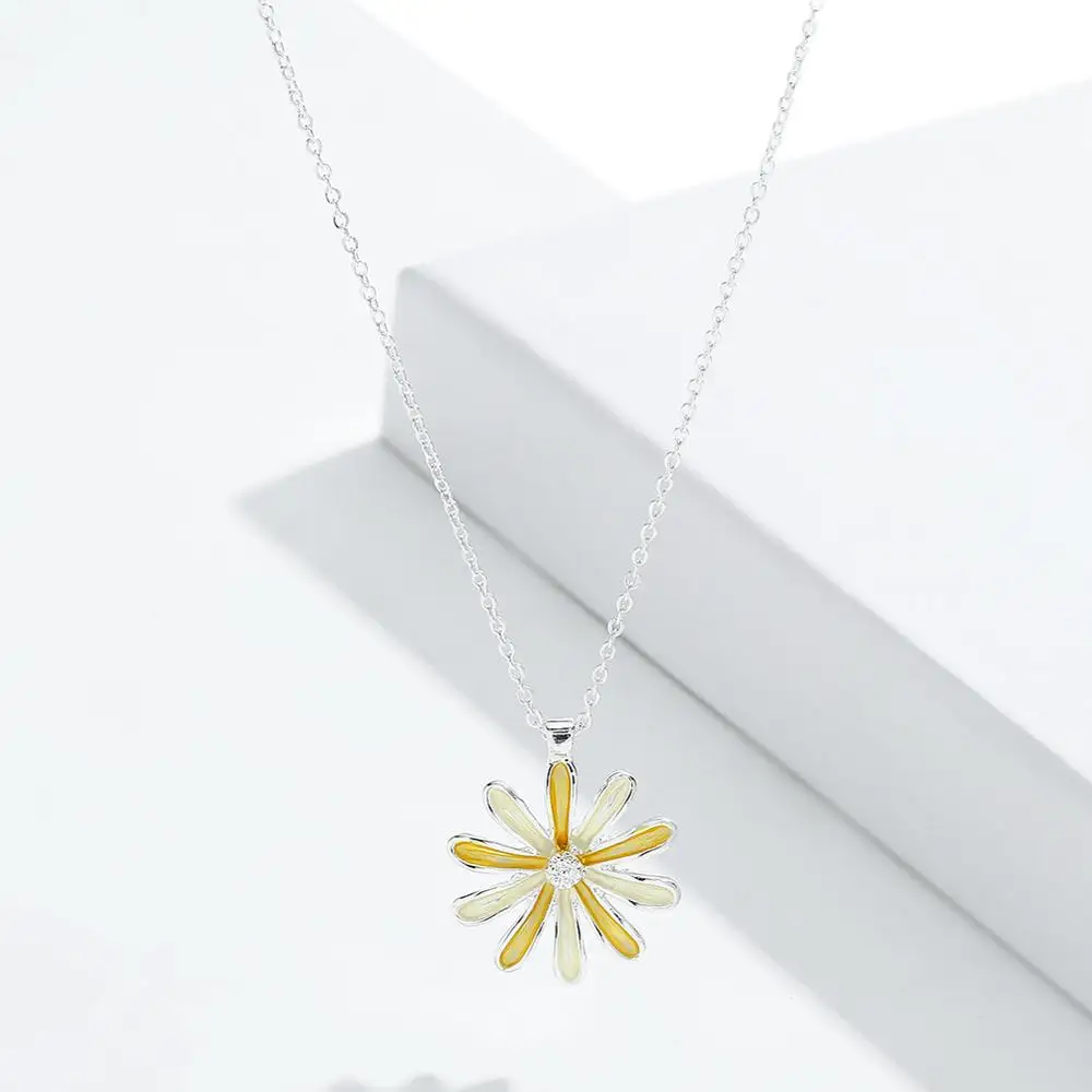 Оригинальный дизайн подвески и ожерелья с маргаритками модное женское колье