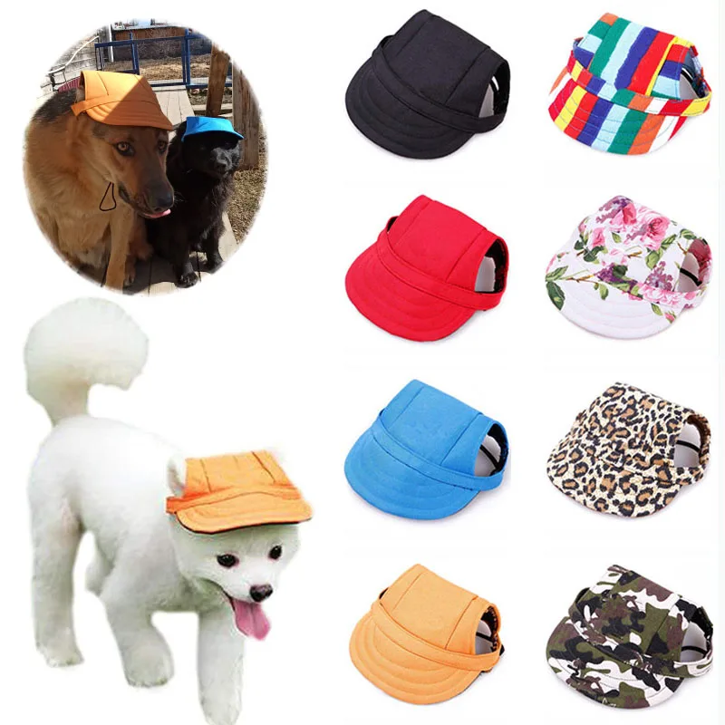 Бейсболка для домашних питомцев кепка с ремешком на шею удобными регулируемыми