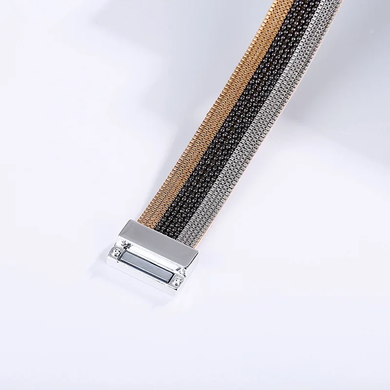 Модный Многослойный кожаный браслет для женщин винтажный очаровательный Pulseira