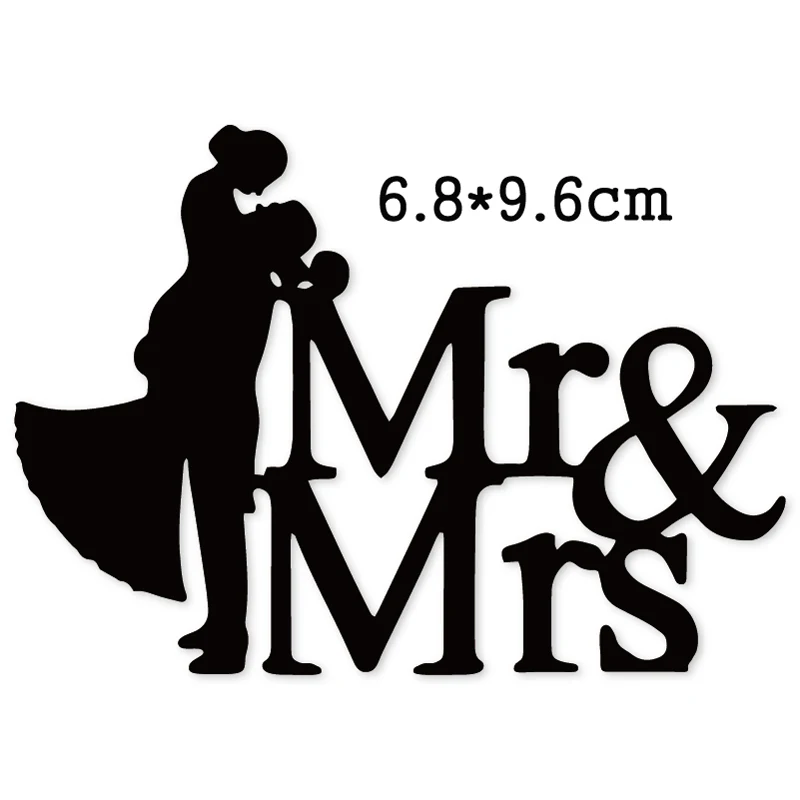 

Ремесленные штампы Свадебная пара Mr & Mrs металлические штампы для рукоделия Скрапбукинг штампы тиснение высечки бумажные карты искусственн...