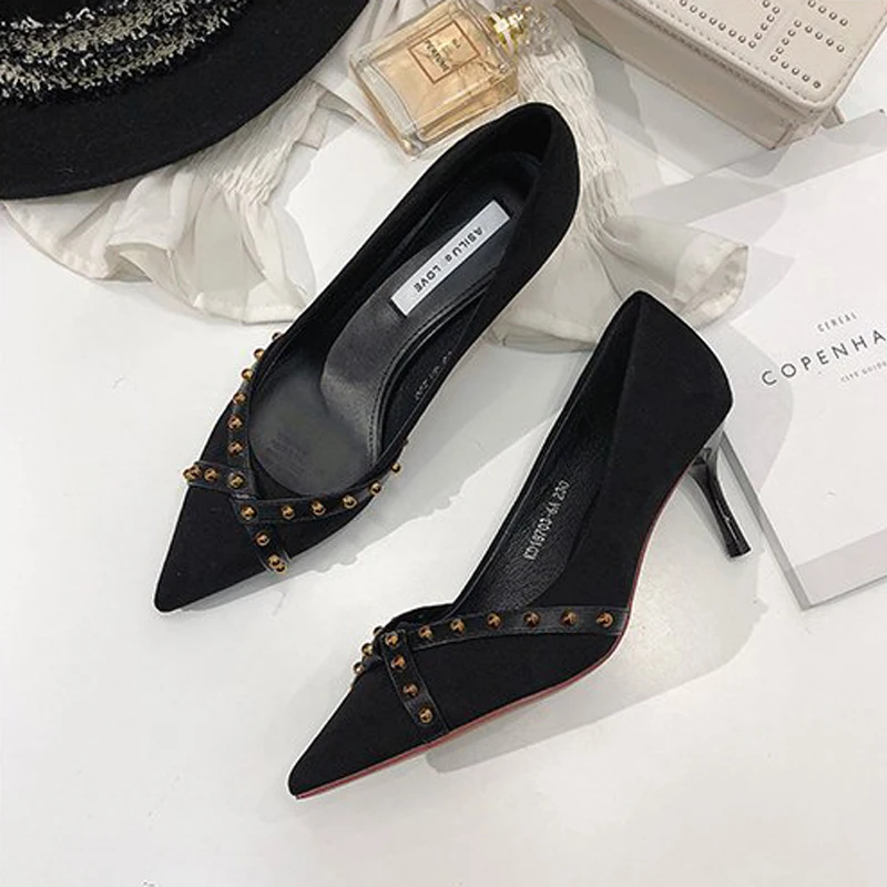 Женская обувь на высоком каблуке коллекция 2019 года сезон весна-осень Новая