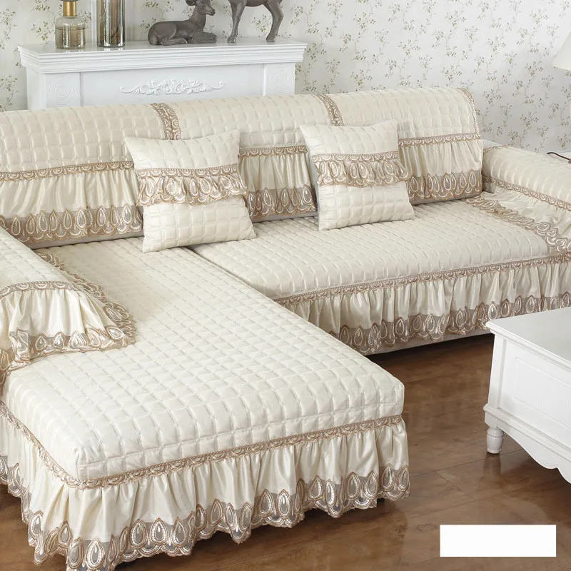 Чехлы для диванов из полиэстера однотонные секционные гостиной домашний декор