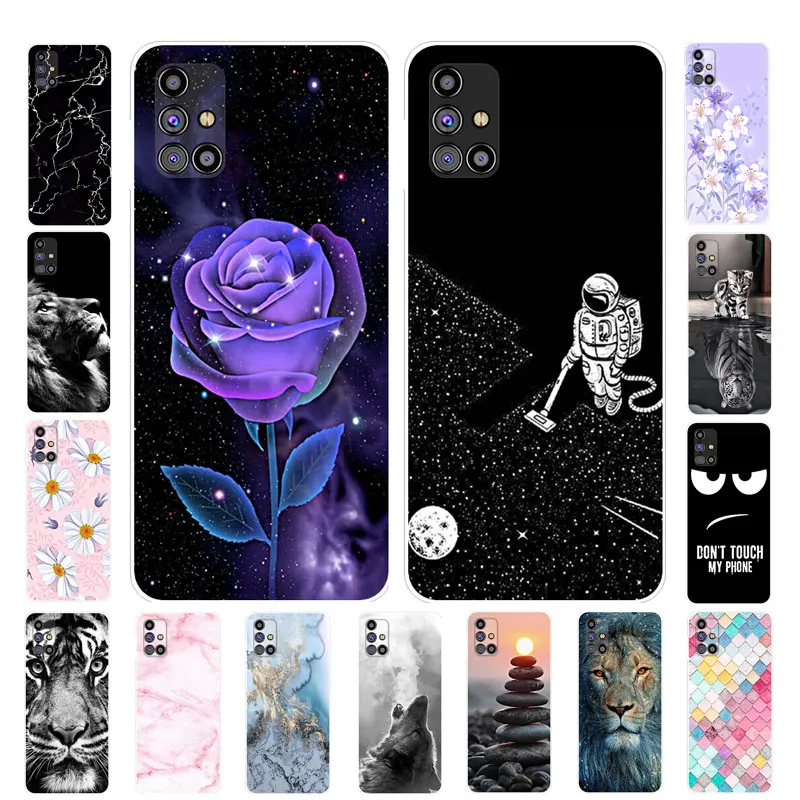 

Case For Samsung M31S Cover Silicone Soft TPU Flower Fundas For Samsung Galaxy M31S M317F Phone Cases M31 S Coque M 31S