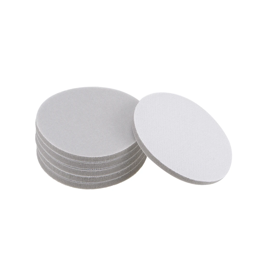 

uxcell 3-Inch Sanding Sponge Hook and Loop White Corundum 500-600 Grit to polishing furniture wood metal automobile car 6Pcs