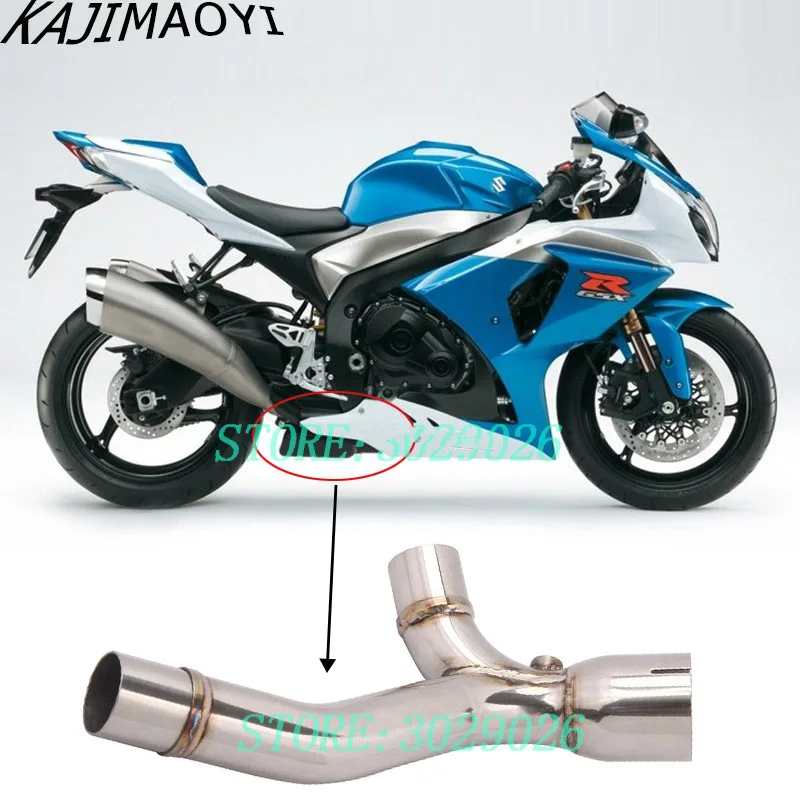 GSXR1000 GSX R1000 GSXR 1000 Модифицированная средняя звеньевая труба слипоны на полной
