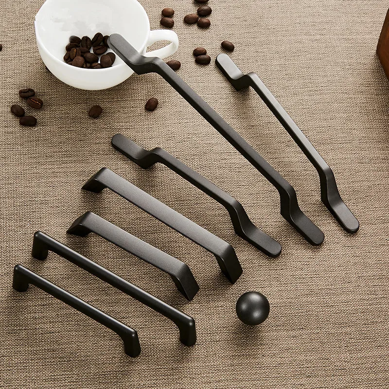 Твердые цинковый сплав серый шкаф ручки для мебельные ящиков Шкаф Тянет