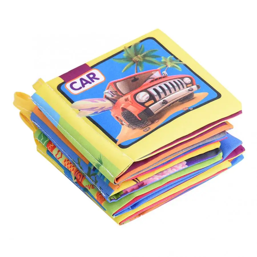 Детская красочная тканевая книга размером с ладонь Обучающие Детские книги для