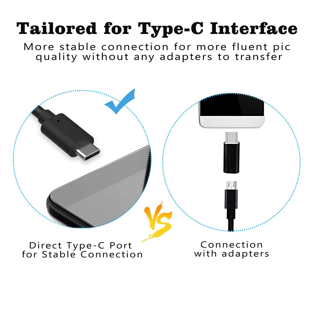

Type-c Android USB Endoscope Camera 7.0mm Hard Cable PC Android Phone Endoscope Pipe Type C Endoscope Inspection Mini Camera