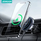 Магнитный автомобильный держатель для телефона Joyroom, 15 Вт, беспроводное зарядное устройство Qi, автомобильный держатель, беспроводная Быстрая зарядка в автомобиле для iPhone, Samsung, Xiaomi