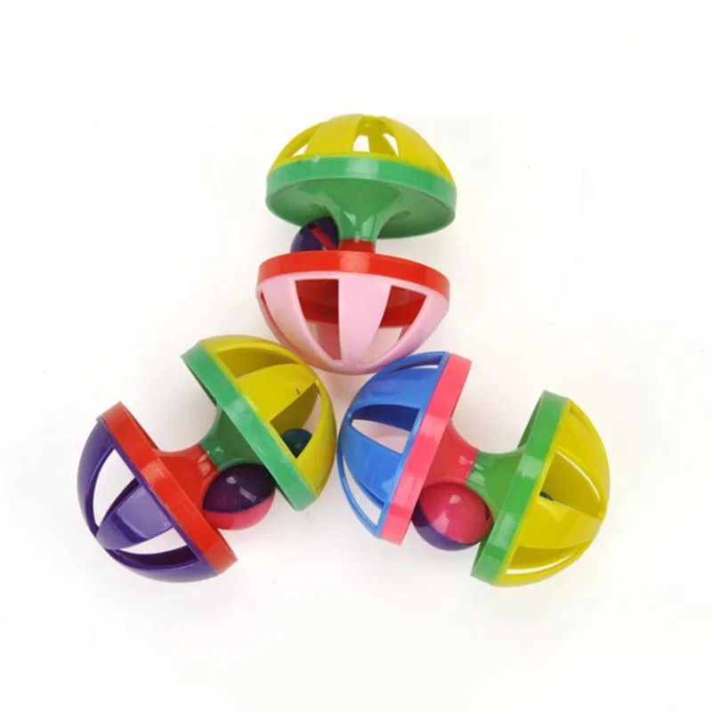 Интерактивная кошка шарик с колокольчиком игрушки выдалбливают круглый шар