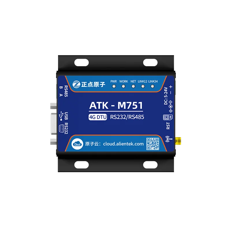 Serial sem Fio Módulo de Transmissão Compatível com Gprs Completo Netcom Lte Porta 232 – 485 Comunicação Transparente Atk-m751 4g Dtu