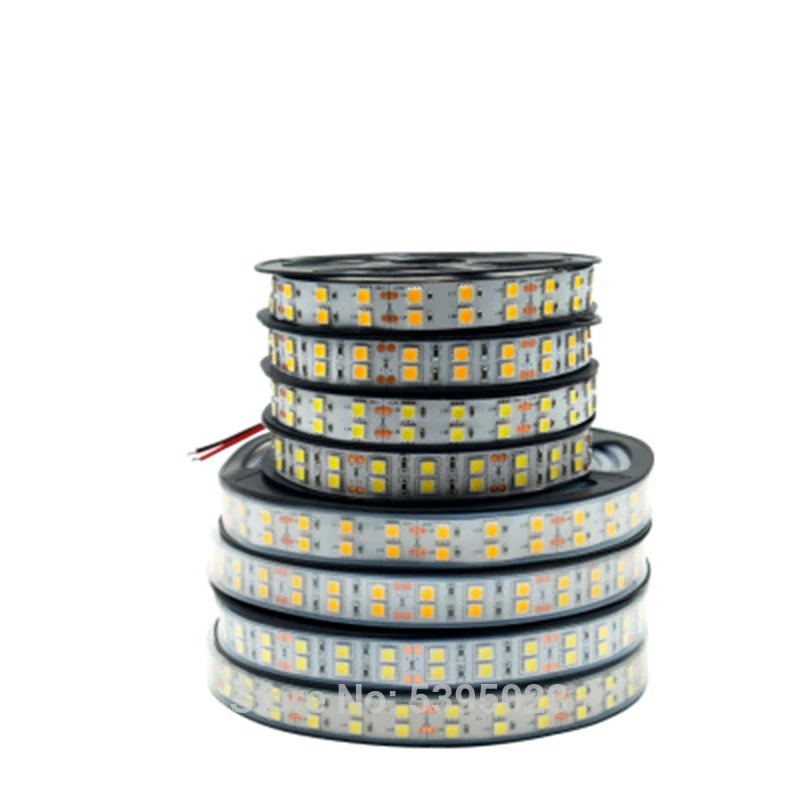 Цветная (RGB) светодиодная лента светильник 5050 двойной ряд теплый белый Цвет
