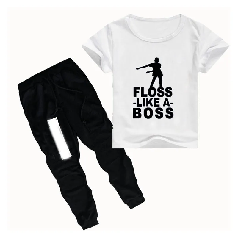 2 шт. детские футболки с коротким рукавом и принтом|Комплекты одежды для девочек| |