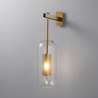 modern glass wall light sconce decorative led mirror bedroom bedside living luminaire kitchen porch indoor lighting nordic lamp