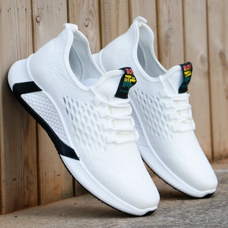 

Casual breathable sports shoes lace-up running shoes fashion mesh casual shoes 2021 new men's shoes
