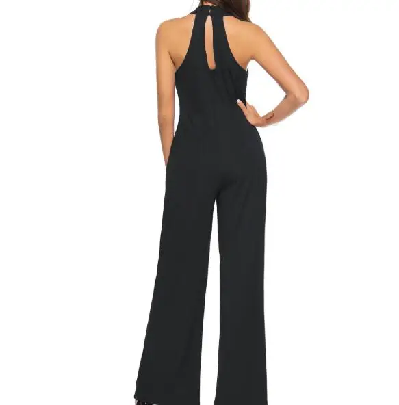

Cultiseed Women Sexy Cross Strapless Sleeveless Vest Jumpsuits Rompers European Ladies Flare Pant Office Work Party Jumpsuits