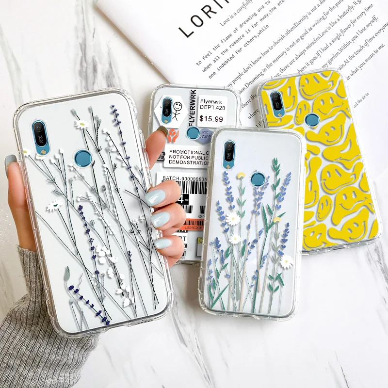 

Flower Case For Huawei Y6 2019 Cases P Smart 2021 Z S Y9 Prime 2019 Y7 Y6 Pro Y8P Y7P Y6P Y7A Y9S Silicon Soft Funda TPU Covers