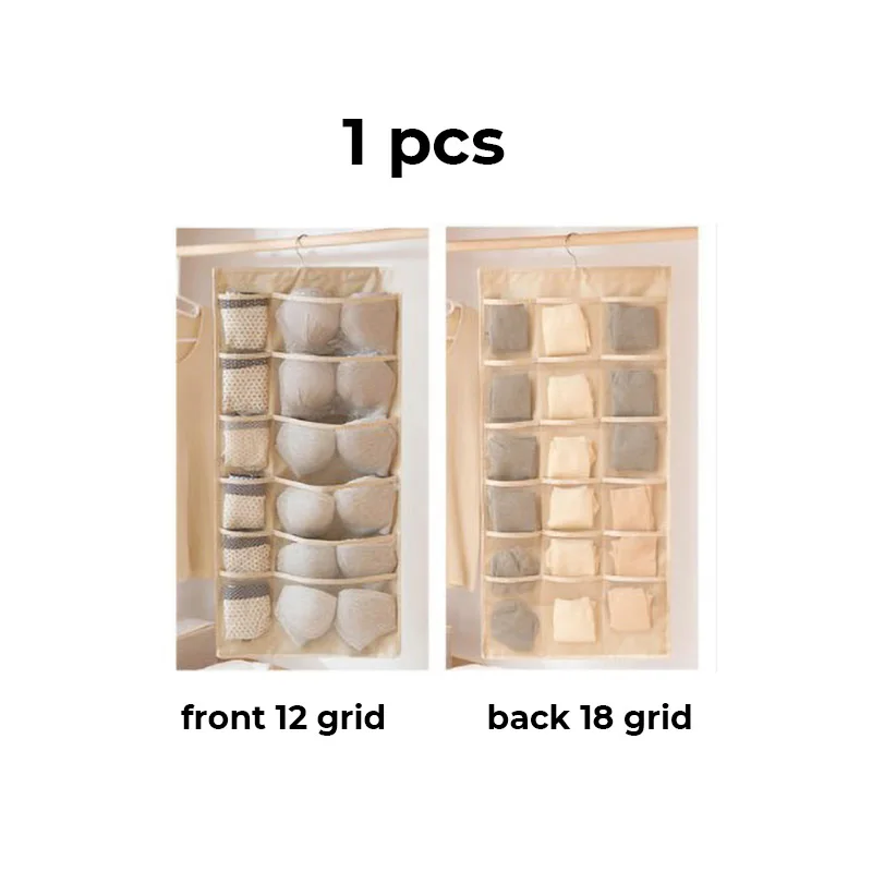 

Household Double-Sided Storage Bag Storage Bag Underwear Storage Bag Wall Hanging Storage Bags