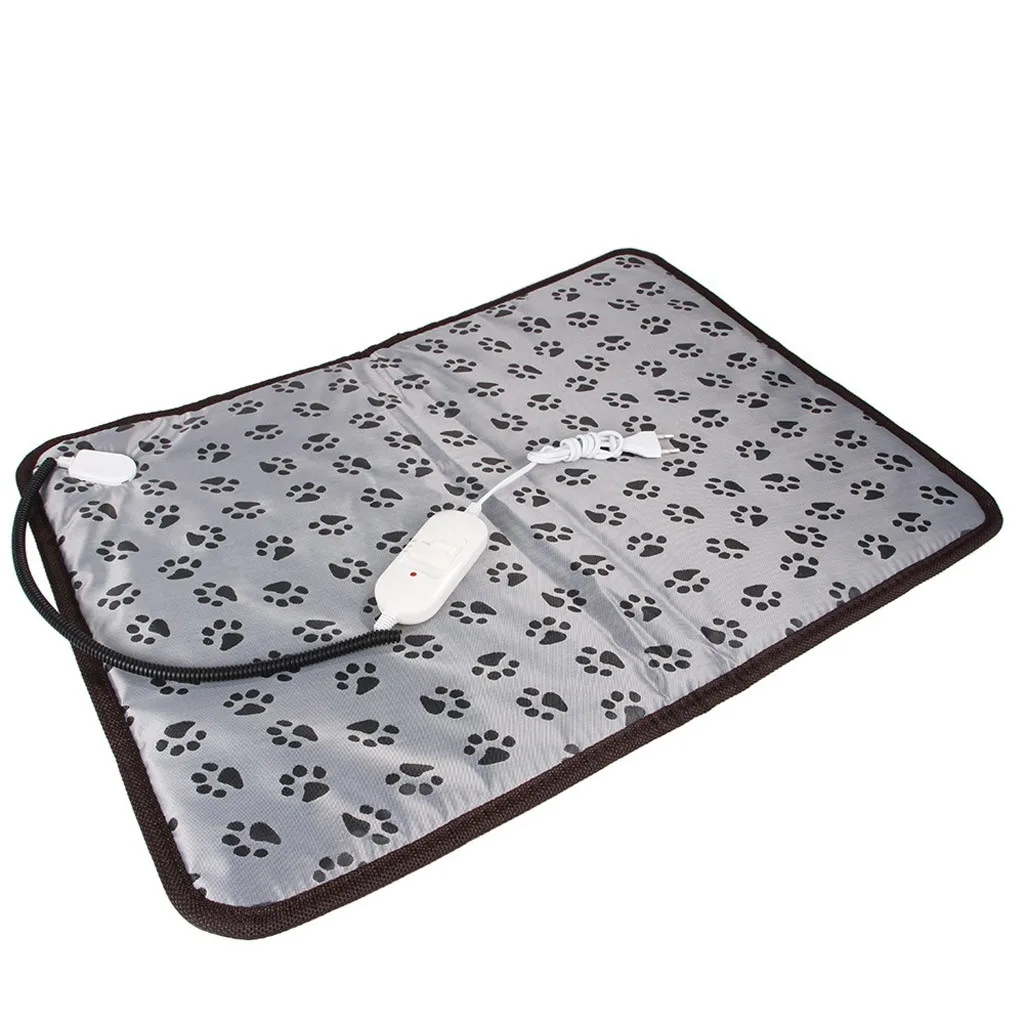 Электрическая кровать коврик для домашних животных мягкое теплое Флисовое