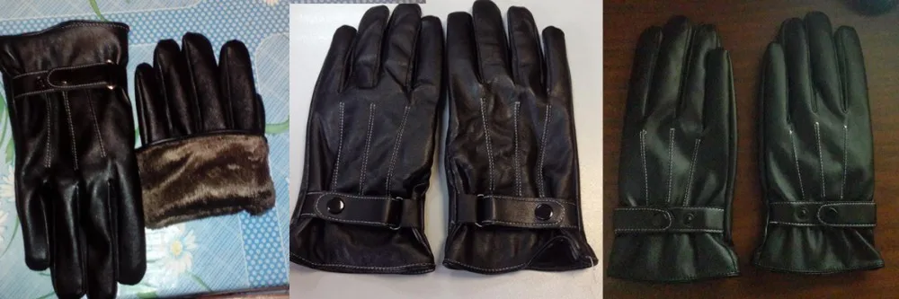 Перчатки мужские роскошные перчатки без пальцев для кожаные зимние ботинки на