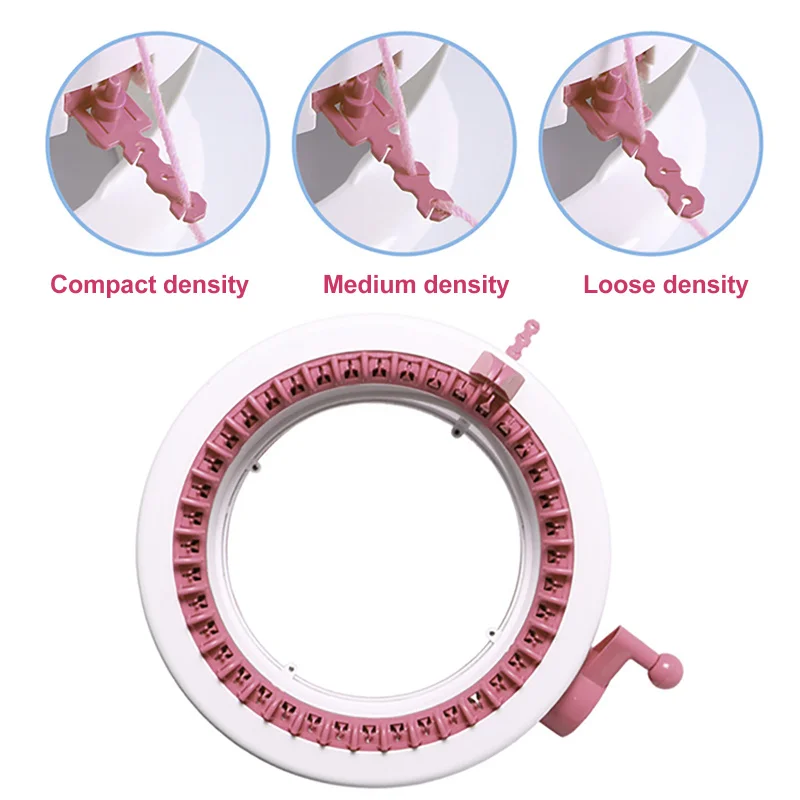 

40 Needle DIY Big Hand Knitting Machine Weaving Loom knit for Scraf Children Learning Toy Knitting Tools Threader Sewing Tool