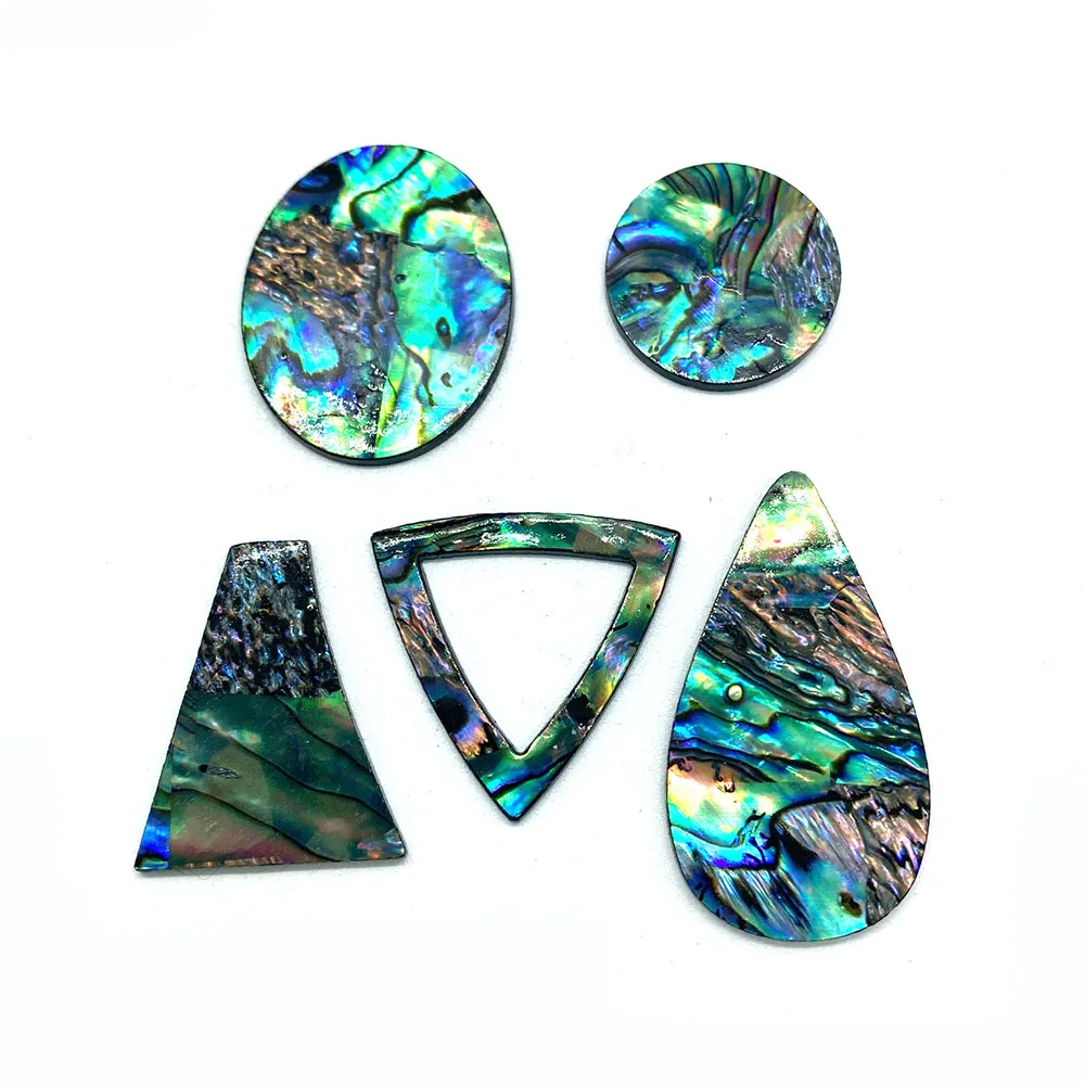 

1pcs Abalone Shell Pendant Drop-shaped Oblate Abalone Shell Beads Exquisite Necklace Bracelet Earrings Making DIY Charm Jewelry