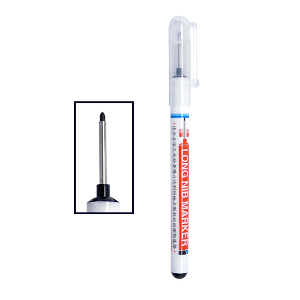 The most cute Zhongbai SM906 long marker bathroom woodworking decoration multi-purpose deep hole black | Дом и сад