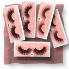 Норковые ресницы, натуральные накладные ресницы, макияж ручной работы, мягкие Объемные Накладные ресницы, длинные тонкие норковые ресницы, 1 пара