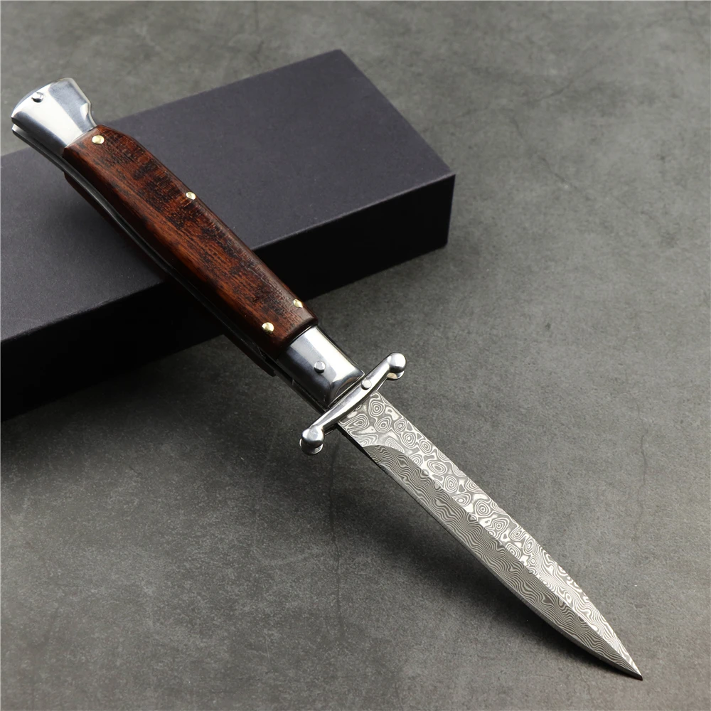 Новый складной нож наружный из дамасской стали для повседневного использования |