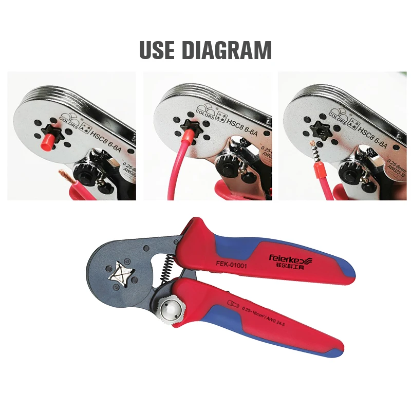 Новые трубчатые обжимные инструменты KWANYIK мини Электрические плоскогубцы набор