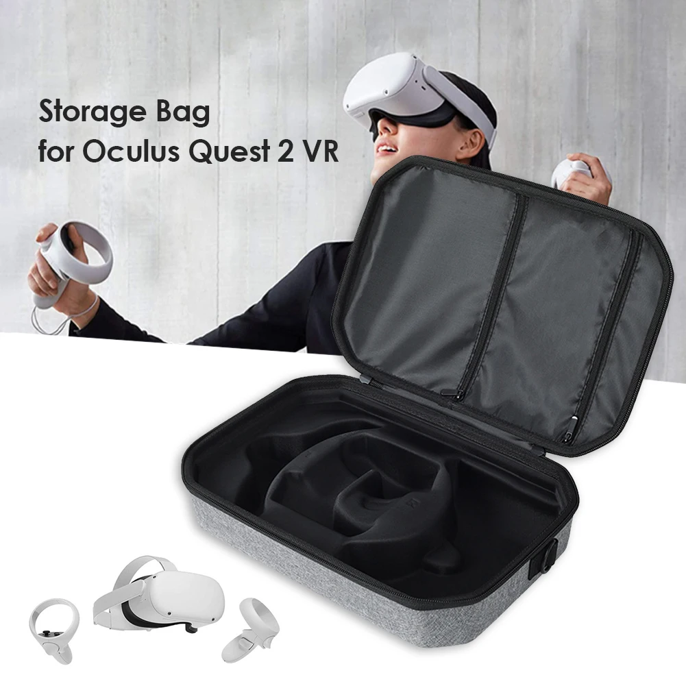 

Портативный чехол из ЭВА для Oculus Quest 2, дорожная сумка для хранения VR гарнитуры, аксессуаров V для Oculus Quest 2